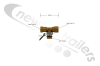 N1010 Brass Fitting Tee Connector M16 Thread Fit With 8mm Push OD