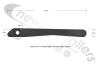 1810845 Dawbarn Hydroclear OS FIXED 4 BOLT Torque Arm For Automatic Roll Over Sheet System