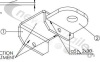 M-57007800 STAS Roof Bar/Centre Arch Mounting Bracket