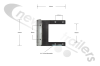 7371065.1 Cargo Floor Stainless Steel Anti Wear Profile For 156.8mm