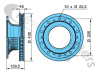 0308835127 BPW Brake Disc 10 Holes