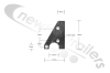 CAPL0041/42 RH Wilcox Tailgate Hinge Alloy Block Right Hand Longer Style 130mm