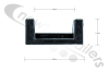 51110423 Alcan End Cap for Rear Aluminium Bumper Bar (1 Pair)
