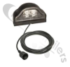 36-3607-017 Aspoeck LED Number Plate Light With 1 meter Wire Plug ASS2 Connector