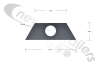 STAS028D Stas Upper Door Hinge Aluminium anchor plate for STAS 026J1