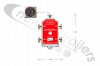 341455 PM on Board Vishay 5 Way Junction Box (Red) Analogue PM 1100 interlink