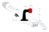 31-3504-057 Aspoeck Outline Marker Light - Outer Superpoint I Square Lamp L/H With 1.75m P&R Wire