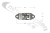 5003021 Kraker Barn Door Locking Back Plate Keeper Right-Hand & Left-Hand
