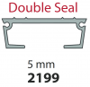 8221994308 Keith Plank or Slat 5mm 2199 97mm Wide Ribbed Double Seal 13.300Mts Length