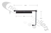 FRET25987/GPLH Door Retainer Spring Loaded Bar for Walking Floor Barndoors -