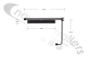 FRET25987/GPLH Door Retainer Spring Loaded Bar for Walking Floor Barndoors - Universal Fits Both Sides