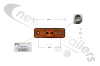 21-2200-067 Aspoeck Marker Lamp Side Amber Flatpoint LED Version Lamp Only