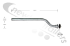 WNGM12549/650 Mud Guard Bracket Wing Support Stay 650mm x 34mm Angled