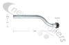 WNGM12549/460GM Mud Guard Bracket Wing Support Stay 460mm x34mm Angled