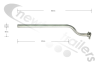 WNGM12549/GV Mud Guard Bracket Wing Support Stay 805mm x34mm Angled