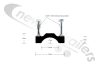03910504 Keith Running Floor II Single Clamping Plate 3.0" Cylinder Ram/Fixed Bridge