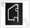 STZL051B Stas Top Rail OP 70 for Bulkhead