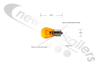 588 588 Bulb 24Volt x 21Watt Single Pole Amber