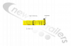 YELLOW-3.0 Dawbarn Cover Sheet Side Strap Without D Eyelet Yellow LG:3Mts