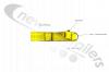 YELLOW-3.0-D1.2 Cover Sheet Side Strap With D Eyelet 1.2Mts Down In Yellow LG:3Mts