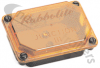 111/01/00RUB Rubbolite Junction Box With Orange Cover & Without Wiring Block - Height 47mm