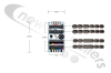 820/02/04   Rubbolite Rear Junction Box/Plate With Amp Superseal Connections