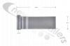 F00092230 Legras Door Hinge 255mm Wide With Nylon Sleeves