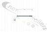 126A22673 Legras Door Hinge Bolt M12 x 180mm - Stainless Plated