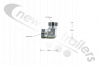 WV25 Knapen Elbow Male 25s To 25S Male for Bulkhead Used On Moving Floor