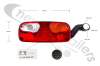 25-2610-771 Aspoeck Tail Lamp ECOPOINT - R/H With Stop/Tail LED & LED Outline Marker