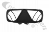 85893A Rubbolite Model 800 Rear Replacement Bezel Inc 4 Clips