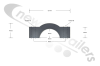 04629701 Keith Walking Floor® Workhorse Ram / Cylinder Clamp 2-3/8" Smooth