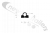 BDICO25053 Knapen Mud Guard / Wing Plastic Bracket / Clamp