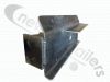 F114206-02 + F801140-01 Fruehauf Offside Right Hand Aluminium Light Bracket - 309mm