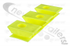 4103007 Plastic Bearing Block Yellow, 3/97 Height 32mm Flat