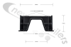 194830 PM Front Cradle With M16 Holes HG:176mm