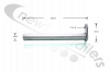 40AWF-000189-01-A Titan Net System Pin Flip Roof Hinge Aluminium Trailers