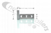 45SWF-000001-R-01-B Titan Shedder Hinge Right for Flip-Up Shedder (Front Deflector Plate Hinge)
