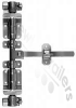 35WF1387R Titan Door Locking Bar Assembly, RIGHT, 144", Mod For V Floor Eberhard Lock Rod Assembly Right