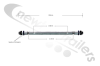 7170037 Cargo Floor CF500 Control Valve Switching Shaft 16mm x 306mm - Shaft Complete With Seals and Scraper
