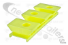 4103006 Plastic Bearing Block Yellow, 3/97 Height 32mm Lipped