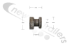 EJW7067 Fruehauf Tailboard Door Hinge Pin Casting (Cotton Reel)
