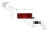 370.18011R Rubbolite Red 3 LED Marker Lamp