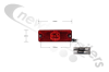 370.18011R Rubbolite Red 3 LED marker lamp