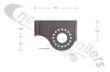 40WF0579L01-C Titan SE9c Kinematic Motor mount plate, left, suits Kinematic Flip Tarp System
