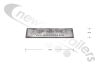 5164010.1 Box 16 Cargo Floor Plank End Cap Aluminium End Cap For Profile 156,8 mm. 6,17'' Box of 16