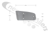 30127561 Knapen NEXT Rear Bumper (Under Run) Cover Plate/ End Cap 118mm - Left