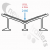 2460 Keith Walking Floor® V9 Steel Pan 2460 13500mm for 10.5" slat centers - Asphalt