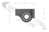 40WF0579R01-C Titan SE9c Kinematic Motor mount plate, Right, suits Kinematic Flip Tarp System