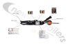 F113209-01 Fruehauf Body Tipped Sensor Kit Complete With Sensor, Wiring & Warning Lamp